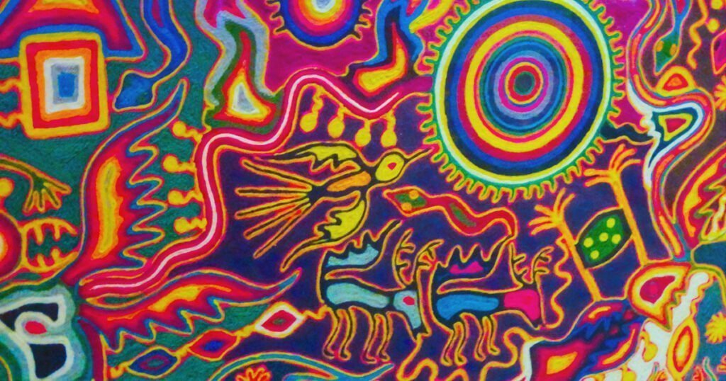 Arte Huichol: Cuadros de Estambre
